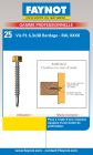 Vis bois autoperceuse Têtalu H13 Blanc 9010 - long. 100mm x diam. 6,3mm - Blister de 25
