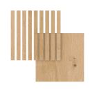 Panneau LATT Pepper Oak sur Pepper Oak 20x300x2770 1,662M2/Paquet - Panneau LATT Pepper Oak sur Pepper Oak 20x300x2770