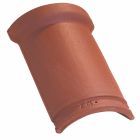 Faîtière / arêtier demi rond à emboîtement petit modèle universelle terre cuite Rouge etna