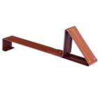 Arrêt à neige VE 21 L (380mm) - acier zingué laqué rouge