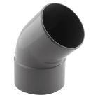 Coude PVC évacuation 45° mâle/femelle Ø80 - COUDE MALE 45° Ø80 50p