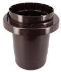 ADAPTATEUR  DOUILLE TOIT TUILE DIAMETRE 160 MARRON    - ATD16M
