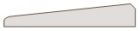 Chambranle trapèze raboté pin - Long. 2400 mm x larg. 45 mm x ep. 10 mm