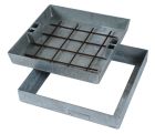 Couvercle galva de regard à paver 700x700 mm h80 mm 125 kN