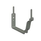 Crochets moulurés emboutis sans raidisseur, acier galvanisé  Développé : 333 mm teinté prePATINA ardoise
