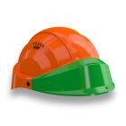 Casque - Orizon orange visiere verte - Taille unique