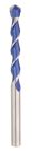 Foret bois 4 pointes attachement cylindrique Ø 5 mm