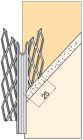 Protège angle galvanisé déployé angle vif ailes de de 25 mm lg. 200cm