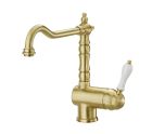 Mitigeur d'évier RETRO bec orientable - vieux bronze