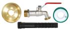 Kit adaptateur cuve 1000L avec allonge et robinet 1/4 tour 20x27