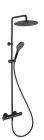 colonne de douche thermostatique theta black mat