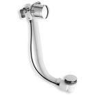 vidage remplissage baignoire par trop plein  laiton  58 cm chrome