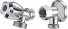 kit robinet équerre M1/2 M3/4 + applique M1/2 F1/2 écrou libre chromé