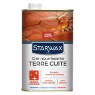 Cire nourissante patiné à l'ancienne Rouge tomette - bidon métal de 1 L