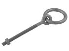 Anneau d'écurie à écrou acier zingué Longueur 100 mm