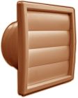 CLAPET EXTERIEUR A VOLETS DIA 150 BRUN