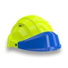 Casque - Orizon fluo jaune visiere bleue - Taille unique