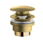BONDE LAVABO Up Down LAITON NF OR BROSSE 5-55 mm PVD