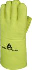Gants anti coupure et anti chaleur 500°C cuir et PU jaune taille unique