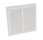 GRILLE PERSIENNE ALU BLANC ANTI INSECTE  DIMENSION 20X20     - LM2020B