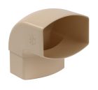 COUDE MALE/FEMELLE 87'30 POUR TUBE DE DESCENTE 105X76 TYPE OVATION 38 SABLE - CM8GTS