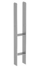 PIED DE POTEAU EN H A SCELLER  91 X 600 X 6  Bte 6