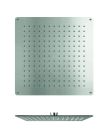 pomme de douche sandwich plafond carree 34 cm fintion inox