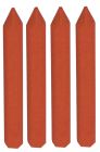 BLISTER DE 4 CRAIES ROUGES HEXAGONALES L.120MM
