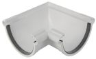ANGLE MIXTE GOUTTIERE A JOINT DEV25 BLANC