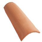 Tuile terre cuite - Canal'trad 40 Rouge - long. 40cm x larg. 17cm