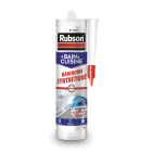 RUBSON Mastic Bain&Cuisine Baignoire Synthétique Blanc Cartouche, 280 ml