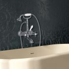 bain/douche chambord + accessoires metal brosse
