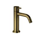 robinet lave mains eau froide vieux bronze