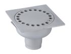 siphon de sol inox sort.Vert GE15mm 100x100 ø40 mm trous ronds verrouillé microbillé 3 Kn