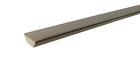 Tasseau brossé triangulaire Sapin de Pays sans nœud brun taupe - Long. 2500 mm x larg. 24 mm x ep. 24 mm