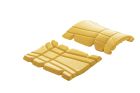 Lot de 2 genouillères en mousse haute densité KNEEP jaune T.Unique - KNEEP jaune T.Unique
