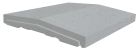 Chaperon De Mur Optipose® 2 Pentes 49 X 45 Gris - Chaperon De Mur Optipose® 2 Pentes