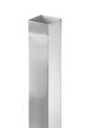TUYAU CARRE ROUGE TUILE L 2000 mm l 80x80 mm- Ep 0,70 mm