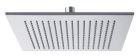 pomme de douche slim laiton carre 25 cm chrome