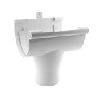 Naissance centrale à coller gouttière ronde dév.330 blanc - NAISSANCE CENT 33 BLANC 8p