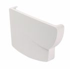 FOND GOUTTIERE GAUCHE A COLLER POUR TYPE PROFILE LG38 BLANC  - UFG38B