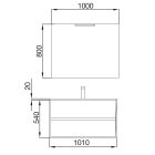 Meuble NOJA 1000 GRIS MAT