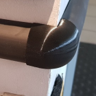 EMBOUT D'ANGLE SORTANT POUR LISSE MURALE 1/2 LUNE