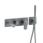 BAIN DOUCHE MURAL PROFILO ENCASTRE 2 SORTIES METAL BROSSE