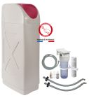 Adoucisseur d'eau à usage domestique - Modèle vanne volumétrique éléctronique - Modèle 15L (Convient pour 2 à 3 personnes) - Mise en service offerte + kit complet installation
