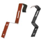 Clip de faîtage aluminium laqué 470/113 - rouge brique