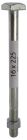 Boulon tête carrée 14x250 mm Acier Zingué Boite x 25 NORAIL