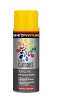 Peinture acrylique metal , bois , plastiques classique brillant jaune cadium - aérosol de 0,4L