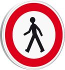 PANNEAUX PERMANENTS - B9a-650-Classe 1-Accès interdit aux piétons