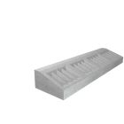 Bordure ilot I2 béton gris CE 6.0 NF U - long. 1m x larg. 25cm x haut. 18/11cm